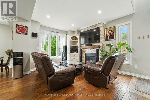 Great Room - 38 Woodrow Street, St. Catharines, ON - Indoor With Fireplace