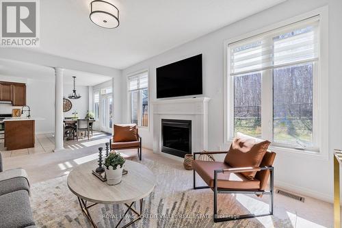 14 Larande Court, Brampton, ON - Indoor Photo Showing Living Room With Fireplace