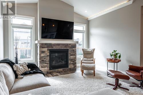 3 Orr Street, Stratford, ON - Indoor Photo Showing Living Room With Fireplace