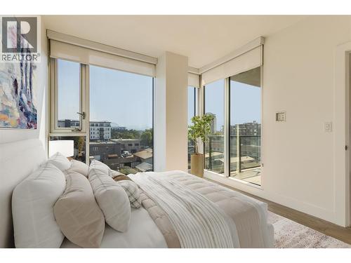 Virtually Staged Photo - 1232 Ellis Street Unit# 506, Kelowna, BC - Indoor Photo Showing Bedroom