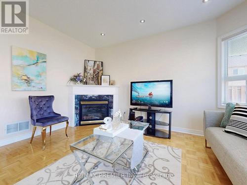 5869 Yachtsman Crossing, Mississauga, ON - Indoor Photo Showing Living Room With Fireplace