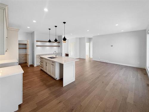 39 Fieldstone Crescent, Brandon, MB - Indoor Photo Showing Kitchen With Double Sink With Upgraded Kitchen