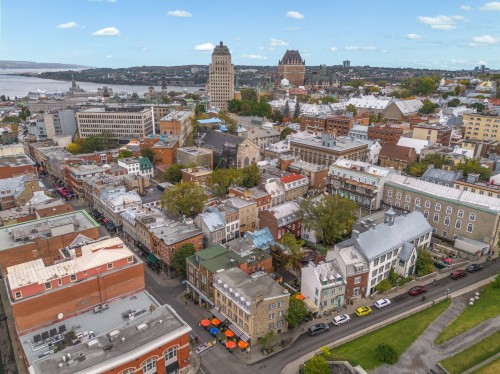 Aerial View - 1015  - 1023 Rue St-Jean, Québec (La Cité-Limoilou), QC - Outdoor With View