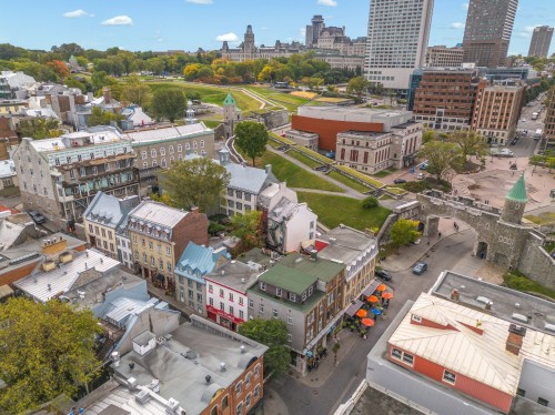 Aerial View - 1015  - 1023 Rue St-Jean, Québec (La Cité-Limoilou), QC - Outdoor With View