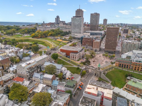 Aerial View - 1015  - 1023 Rue St-Jean, Québec (La Cité-Limoilou), QC - Outdoor With View