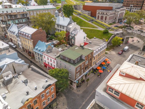 Aerial View - 1015  - 1023 Rue St-Jean, Québec (La Cité-Limoilou), QC - Outdoor With View