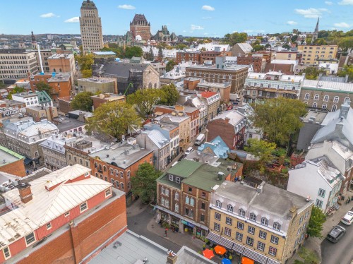 Aerial View - 1015  - 1023 Rue St-Jean, Québec (La Cité-Limoilou), QC - Outdoor With View