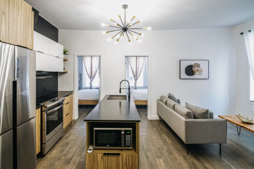 Dwelling - 1015  - 1023 Rue St-Jean, Québec (La Cité-Limoilou), QC - Indoor Photo Showing Kitchen
