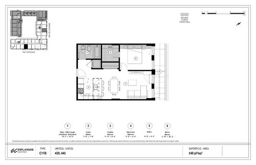 Plan (croquis) - 429-2180 Rue Ste-Catherine E., Montréal (Ville-Marie), QC - Other