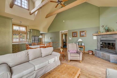 Salon - 37 Ch. Des Skieurs, Stoneham-Et-Tewkesbury, QC - Indoor Photo Showing Living Room With Fireplace