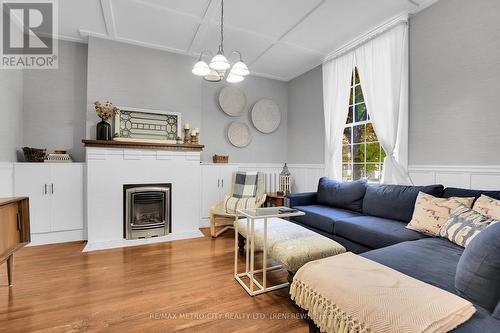 298 Barr Street, Renfrew, ON - Indoor Photo Showing Living Room With Fireplace