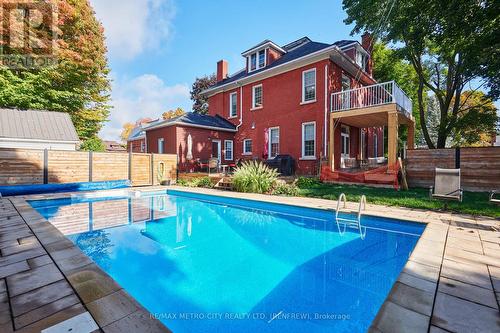 Inground Heated pool added in 2021 - 298 Barr Street, Renfrew, ON - Outdoor With In Ground Pool With Deck Patio Veranda With Backyard