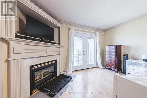 6 - 85 Edgewater Drive, Hamilton, ON - Indoor Photo Showing Living Room With Fireplace