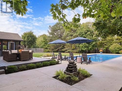 2585 Kenna Court, Mississauga, ON - Outdoor With In Ground Pool With Deck Patio Veranda