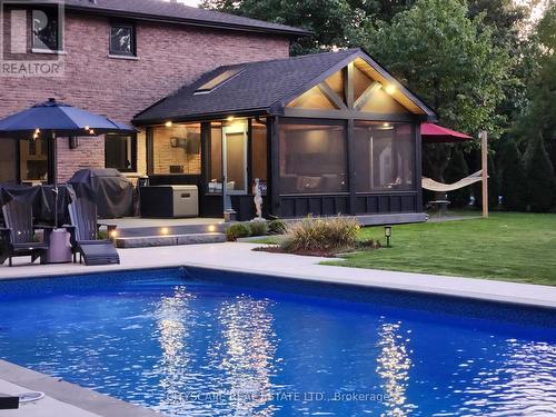 2585 Kenna Court, Mississauga, ON - Outdoor With In Ground Pool With Deck Patio Veranda