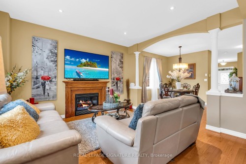 26 Frasson Drive, Guelph, ON - Indoor Photo Showing Living Room With Fireplace