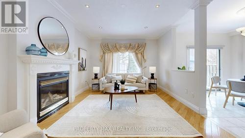 48 Elmrill Road, Markham, ON - Indoor Photo Showing Living Room With Fireplace