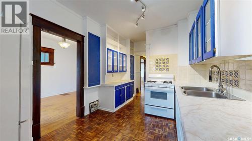 2053 Rae Street, Regina, SK - Indoor Photo Showing Kitchen With Double Sink