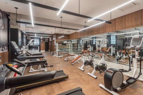 Salle d'exercice - 2202-2060 Rue Peel, Montréal (Ville-Marie), QC - Indoor Photo Showing Gym Room