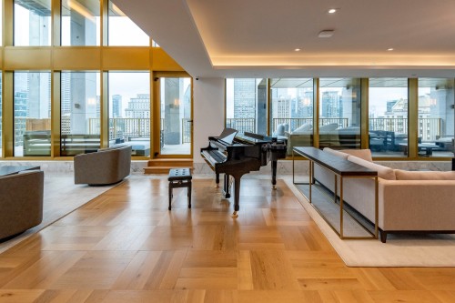 Salle communautaire - 2202-2060 Rue Peel, Montréal (Ville-Marie), QC - Indoor Photo Showing Living Room