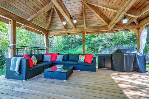 Cour - 22 Rue Des Ardoises, Sainte-Agathe-Des-Monts, QC - Outdoor With Deck Patio Veranda With Exterior