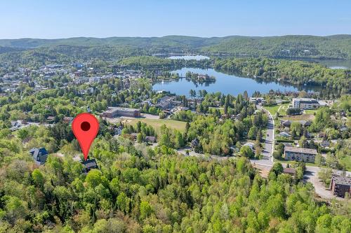 Photo aérienne - 22 Rue Des Ardoises, Sainte-Agathe-Des-Monts, QC - Outdoor With Body Of Water With View