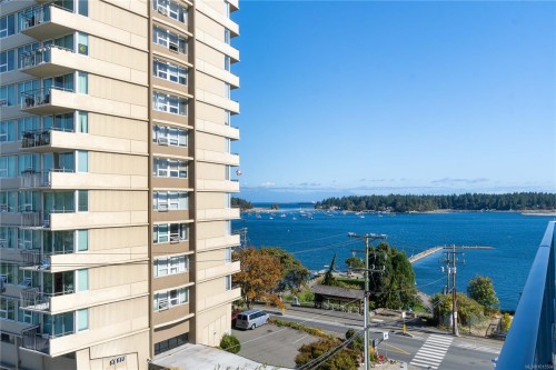 403-10 Chapel St, Nanaimo, BC - Outdoor With Body Of Water With Balcony