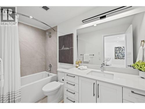 Bathroom on top floor - Photo of a similar home in the community. - 1979 Country Club Drive Unit# 6, Kelowna, BC - Indoor Photo Showing Bathroom