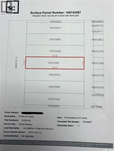 Lots 5-9 Main Street, Ituna, SK 