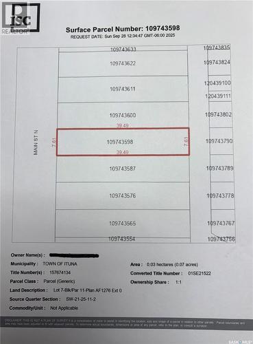 Lots 5-9 Main Street, Ituna, SK 