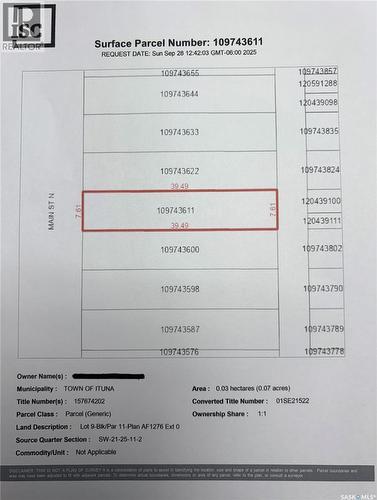 Lots 5-9 Main Street, Ituna, SK 