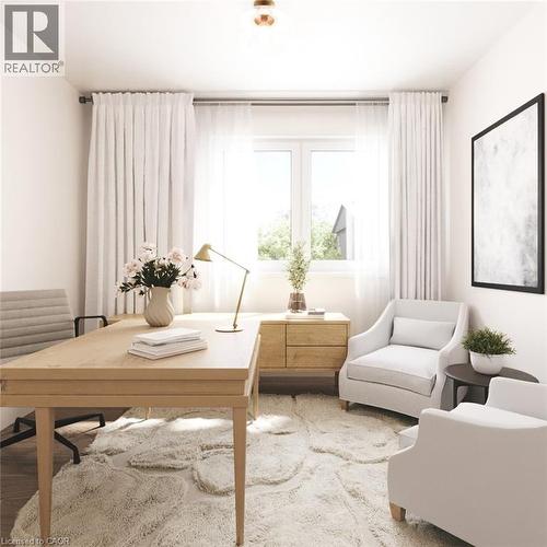 Sitting room featuring a desk - 235 Blair Creek Drive Unit# 12, Kitchener, ON - Indoor Photo Showing Other Room