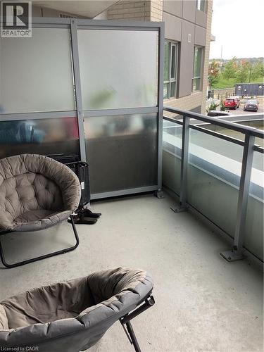 View of balcony - 58 Lakeside Terrace Unit# 201, Barrie, ON -  With Balcony With Exterior