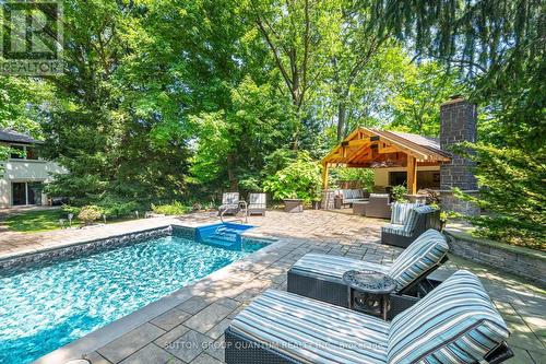 1063 Greenoaks Drive, Mississauga, ON - Outdoor With In Ground Pool With Deck Patio Veranda