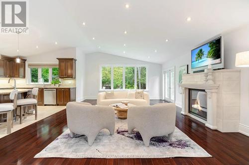 1063 Greenoaks Drive, Mississauga, ON - Indoor Photo Showing Other Room With Fireplace