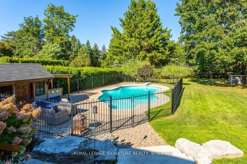 383 Maplehurst Avenue, Oakville, ON - Outdoor With In Ground Pool