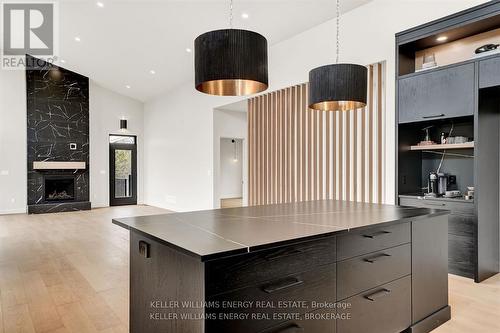 1032 Burr Road, Prince Edward County (Hillier Ward), ON - Indoor With Fireplace