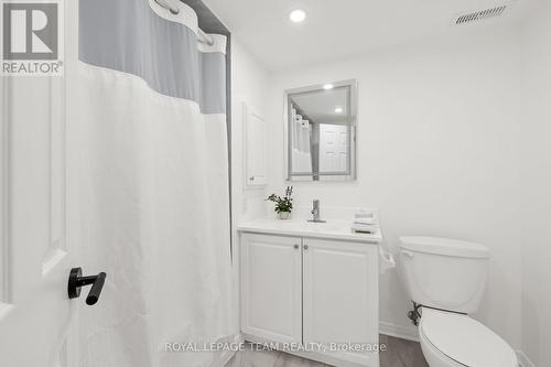 Updated full bath on lower level - 137 Macassa Circle, Ottawa, ON - Indoor Photo Showing Bathroom