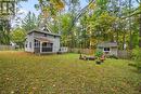 Muskoka room off the home and storage shed on site - 190 Maple Street, Bracebridge (Macaulay), ON  - Outdoor 
