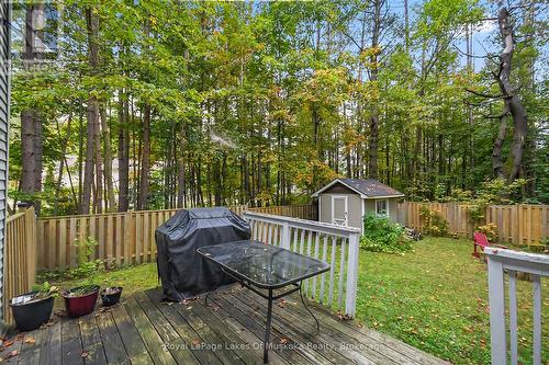 Deck off the house with BBQ and gas connection - 190 Maple Street, Bracebridge (Macaulay), ON - Outdoor With Deck Patio Veranda