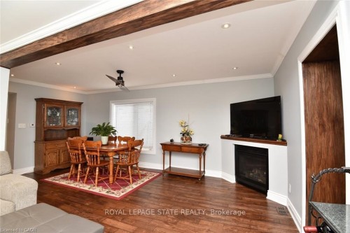 293 Fairfield Avenue, Hamilton, ON - Indoor Photo Showing Other Room With Fireplace