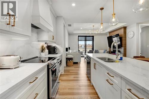 1855 Wyoming Unit# 214, Lasalle, ON - Indoor Photo Showing Kitchen With Double Sink With Upgraded Kitchen