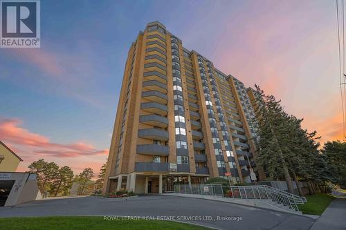 1410 - 3845 Lake Shore Boulevard W, Toronto, ON - Outdoor With Balcony With Facade