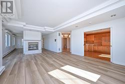 View of double sided fireplace - 