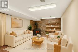 Virtually Staged Recreation Room - 