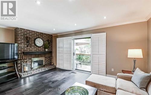 37 - 6855 Glen Erin Drive, Mississauga, ON - Indoor Photo Showing Living Room With Fireplace