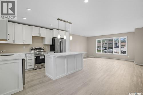 42 Aitken Crescent, Regina, SK - Indoor Photo Showing Kitchen With Stainless Steel Kitchen