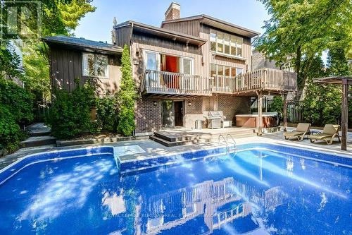 9 Foresthill Crescent, Pelham, ON - Outdoor With In Ground Pool With Deck Patio Veranda With Backyard