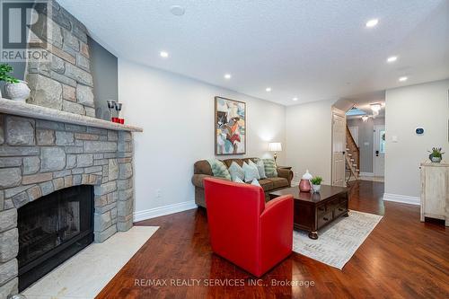 1160 Mccraney Street E, Oakville, ON - Indoor Photo Showing Living Room With Fireplace