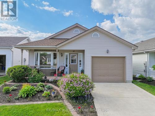 19 Brasher Drive, Tillsonburg, ON - Outdoor With Deck Patio Veranda With Facade